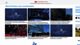 What Leverkusen.com website looks like in 2024 
