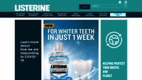 What Listerine-me.com website looks like in 2024 