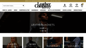 What Leathercompany.co.uk website looks like in 2024 