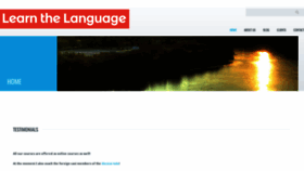What Learnthelanguage.nl website looks like in 2024 