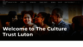 What Lutonculture.com website looks like in 2024 