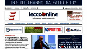 What Leccoonline.com website looks like in 2024 