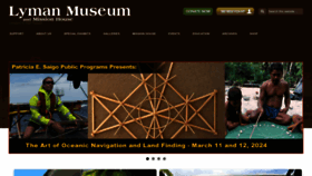 What Lymanmuseum.org website looks like in 2024 