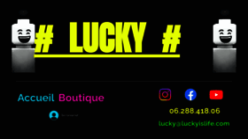 What Luckyislife.com website looks like in 2024 