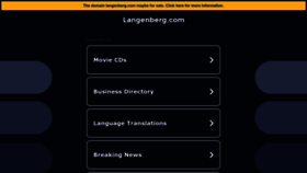 What Langenberg.com website looks like in 2024 
