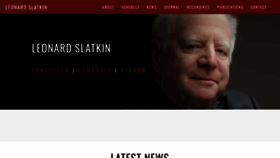 What Leonardslatkin.com website looks like in 2024 