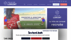 What Lorient.bzh website looks like in 2024 