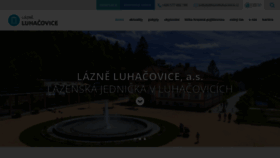 What Lazneluhacovice.cz website looks like in 2024 