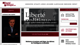 What Libertepolitique.com website looks like in 2024 