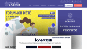 What Lorient.fr website looks like in 2024 