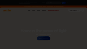 What Lumie.com website looks like in 2024 