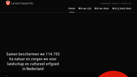 What Landschappen.nl website looks like in 2024 