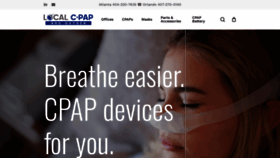 What Localcpap.com website looks like in 2024 