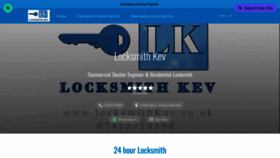 What Locksmithkev.co.uk website looks like in 2024 