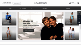 What Lisacrown.ru website looks like in 2024 