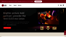 What Lgeus.com website looks like in 2024 