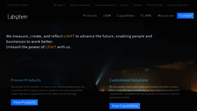 What Labsphere.com website looks like in 2024 