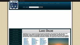 What Lakesonline.com website looks like in 2024 