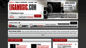 What Ligamusic.com website looked like in 2011 (12 years ago)