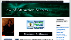 What Lawofattractionsecrets.com website looked like in 2011 (13 years ago)
