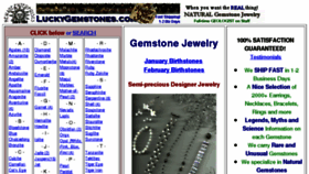 What Luckygemstones.com website looked like in 2011 (13 years ago)