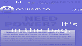 What Mypowerbag.com website looked like in 2011 (12 years ago)