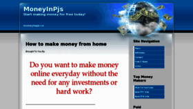 What Moneyinpjs.co website looked like in 2011 (12 years ago)