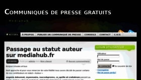 What Mediahub.fr website looked like in 2011 (12 years ago)