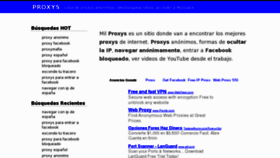 What Milproxys.com website looked like in 2011 (12 years ago)