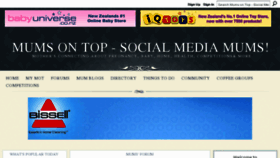 What Mumsontop.co.nz website looked like in 2011 (12 years ago)