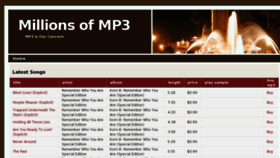 What Mp3210.com website looked like in 2011 (12 years ago)