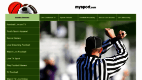 What Mysport.com website looked like in 2011 (12 years ago)