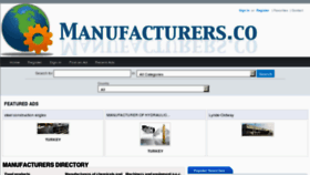 What Manufacturers.co website looked like in 2012 (12 years ago)