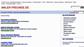 What Maler-freunde.de website looked like in 2012 (12 years ago)