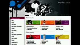 What Mp3s.com website looked like in 2012 (12 years ago)