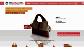What Myuniquebag.de website looked like in 2012 (12 years ago)