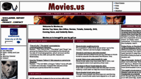 What Movies.us website looked like in 2012 (12 years ago)