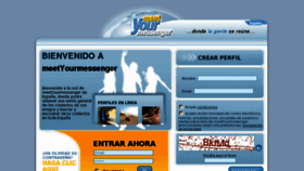 What Meetyourmessenger.es website looked like in 2012 (12 years ago)