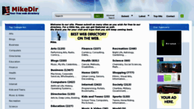 What Mikedir.com website looked like in 2012 (12 years ago)