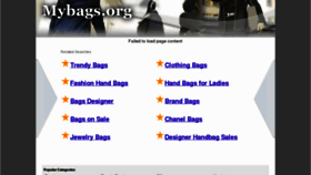 What Mybags.org website looked like in 2012 (12 years ago)