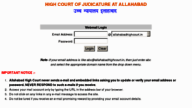 What Mail.allahabadhighcourt.in website looked like in 2012 (12 years ago)