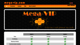 What Mega-vip.com website looked like in 2012 (12 years ago)