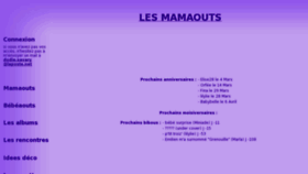 What Mamaout.com website looked like in 2012 (12 years ago)