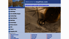What Mapfree.com website looked like in 2012 (12 years ago)