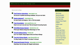 What Mandarindesign.com website looked like in 2012 (12 years ago)