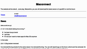 What Maconnect.ch website looked like in 2012 (12 years ago)