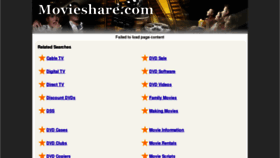 What Movieshare.com website looked like in 2012 (12 years ago)