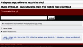 What Music-online.pl website looked like in 2012 (12 years ago)