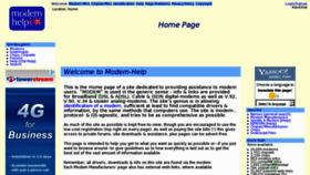 What Modem-help.co.uk website looked like in 2012 (12 years ago)