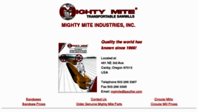 What Mightymitesawmills.com website looked like in 2012 (12 years ago)